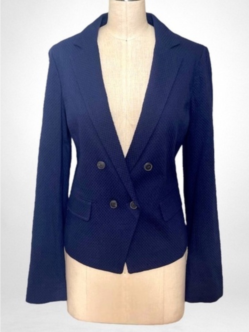 Vince. Textured Navy Lightweight Blazer size 4
Preppy, nautical